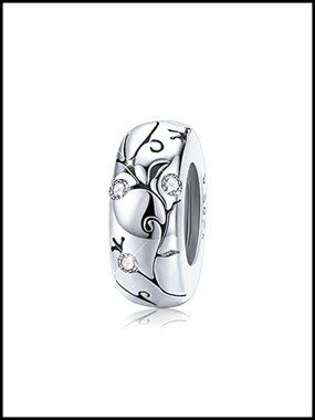 Sterling Silver Stopper Beads Charms for Bracelets